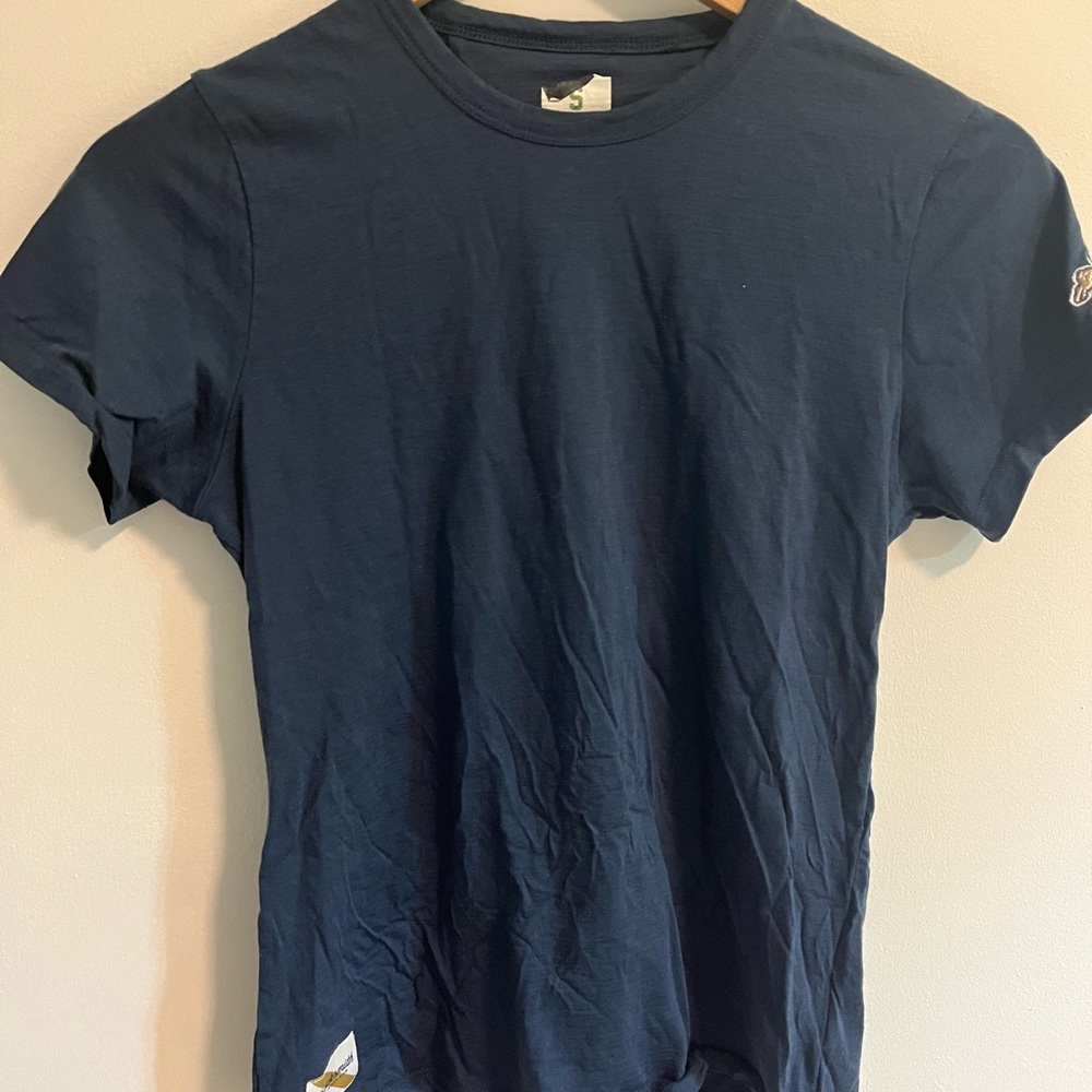 Tracksmith Navy Harrier Short Sleeve Tee